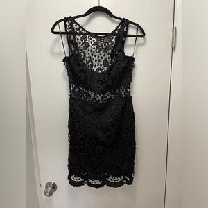 Black lace dress